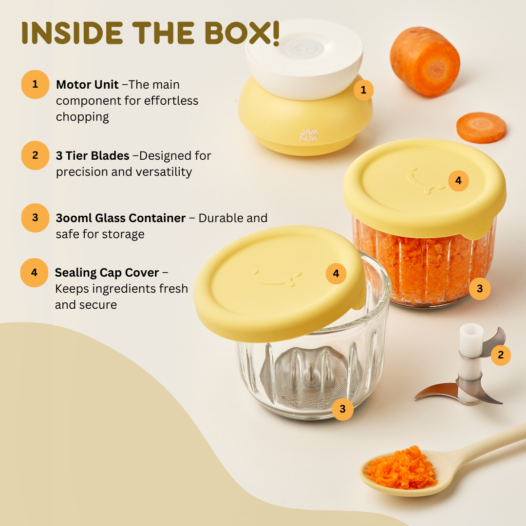 Portable Mini Baby Food Chopper | 40W & 28000 RPM