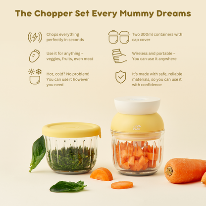 Portable Mini Baby Food Chopper | 40W & 28000 RPM