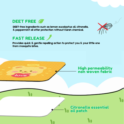 *NEW* Deet-Free Mosquito Patches - Natural Repellent (60pcs / pack)