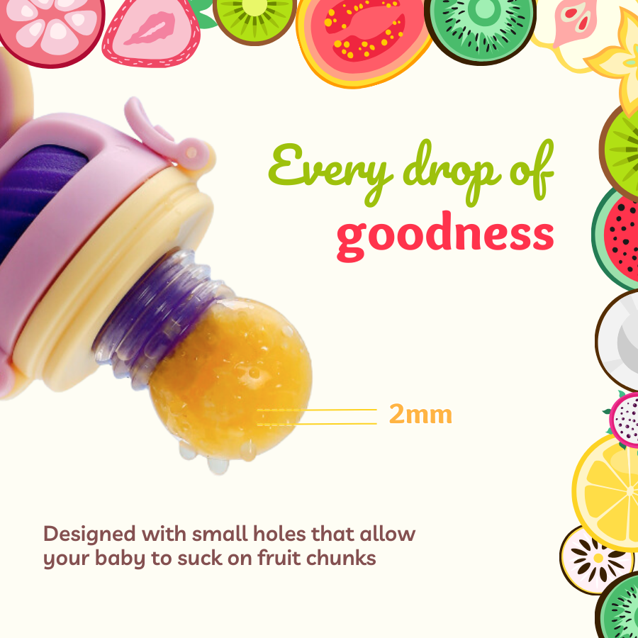 Baby Fruit Feeder Pacifier - Twist & Turn | Your little one's first step to solids!