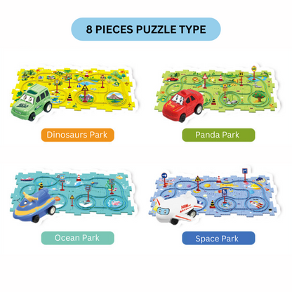 Plastic Transportation Puzzles (Ages 3-5) | Educational Track Play Set Gift