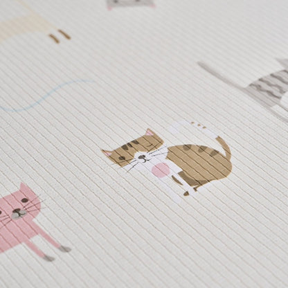 [HAPPY KITTY] Korea Factory Playmat - 1.5cm, Anti-Slip, Waterproof, PVC, Toddler Safe