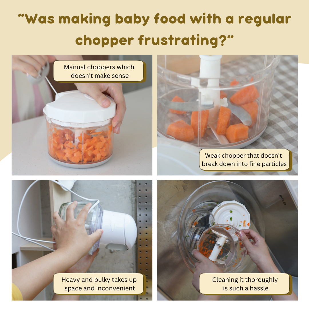 Portable Mini Baby Food Chopper | 40W & 28000 RPM