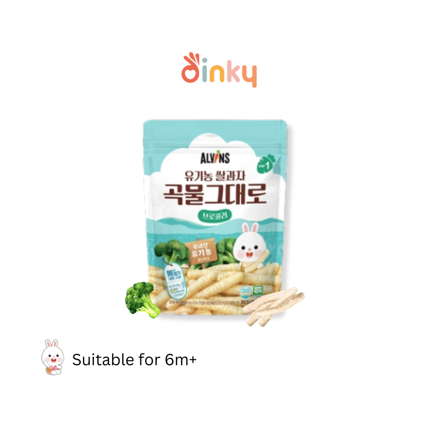 Organic Rice Pops / Rings / Stix (6M+) - No additives | Made with natural food colours!