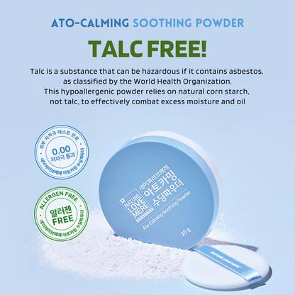 Ato-Soothing Baby Powder Compact - Hypoallergenic, Talc & Fragrance FREE