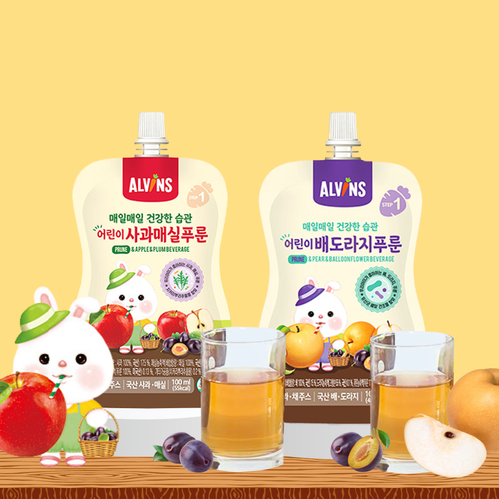 Alvins – Korean Apple / Pear Juice with Prune for 12m+