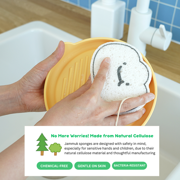 JAMMUK Adorable Eco-Friendly Scrub Sponge