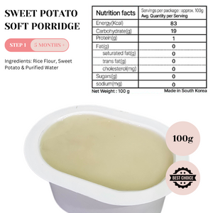 Korean Ready To Eat Nutritional Rice Porridge (6M+) - Seafood, Mushroom, Cheese (100g)