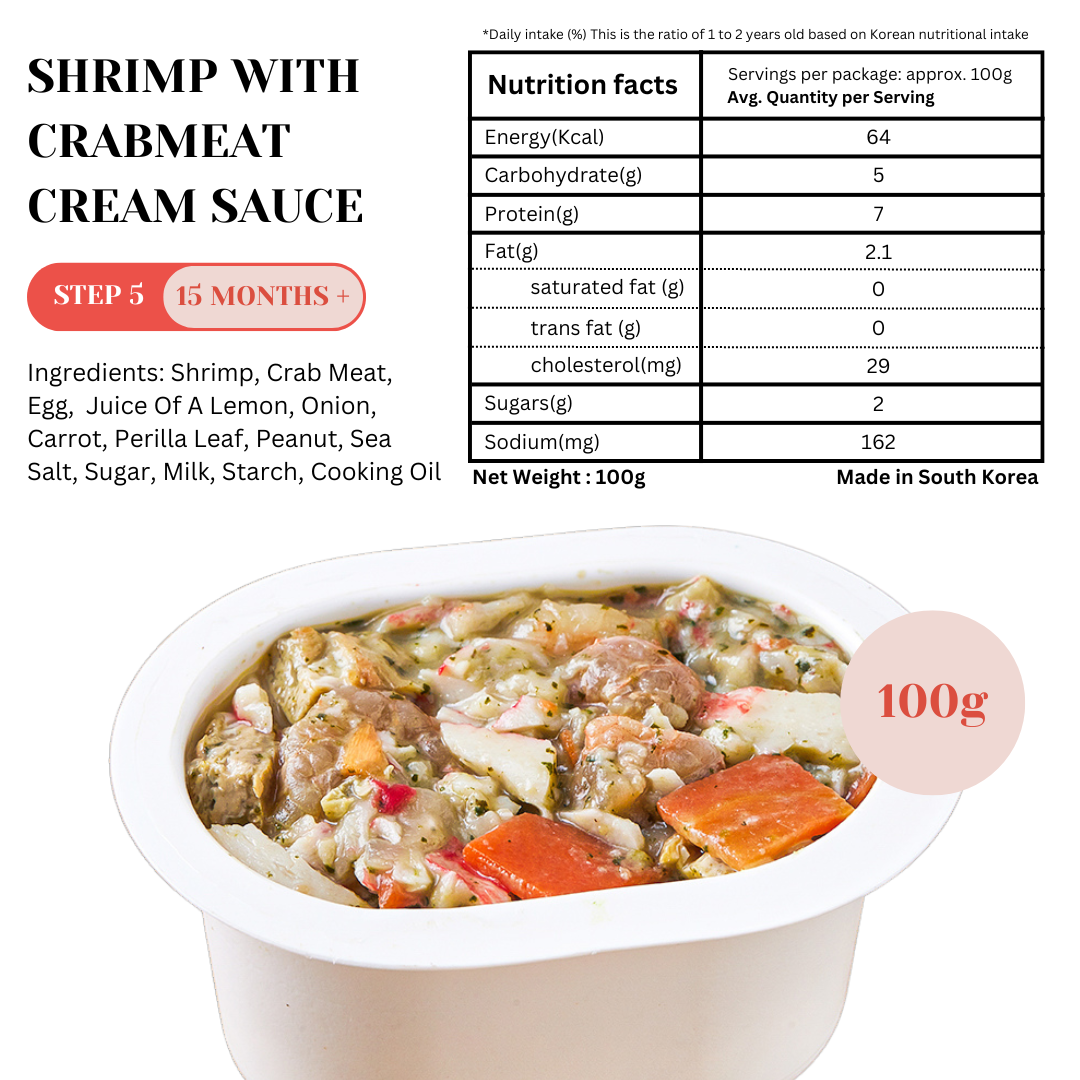 Korean Ready To Eat Nutritional Rice Porridge (6M+) - Seafood, Mushroom, Cheese (100g)