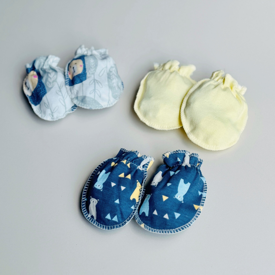 Baby Mittens for Newborn 0m+ | Soft Cotton & Breathable | Prevent Scratch