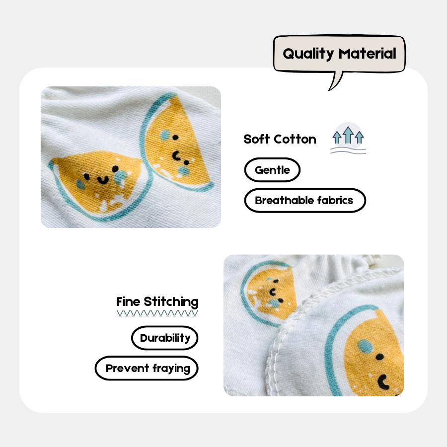 Baby Mittens for Newborn 0m+ | Soft Cotton & Breathable | Prevent Scratch