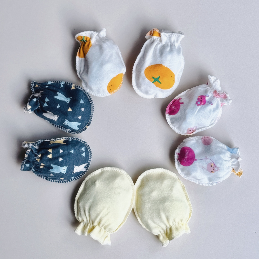 Baby Mittens for Newborn 0m+ | Soft Cotton & Breathable | Prevent Scratch