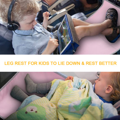 Amazon Popular Kids Airplane Hammock - Foldable, Ergonomic Travel Footrest