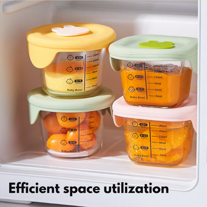 Bunny Food Storage Glass Container - Circle & Square | For easy meal prep!