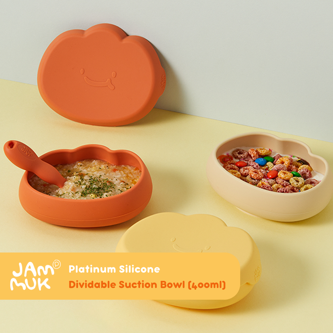 Suction Bowl & Plates with Lid cover | BPA Free | Platinum Silicone