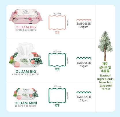 Oldam Baby Wet Wipes Big & Mini