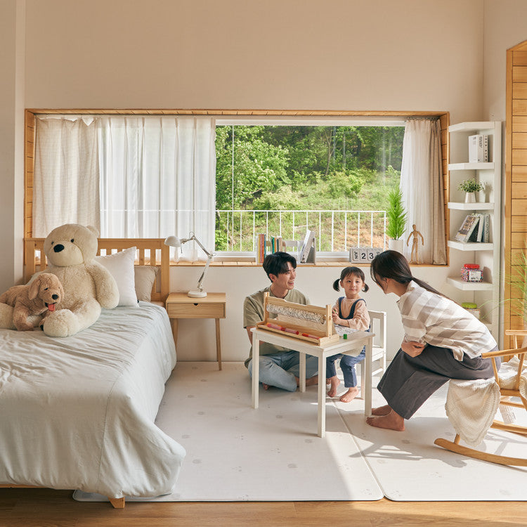 [GRIZZLY BEAR] Korea Factory Playmat - 1.5cm, Anti-Slip, Waterproof, PVC, Toddler Safe