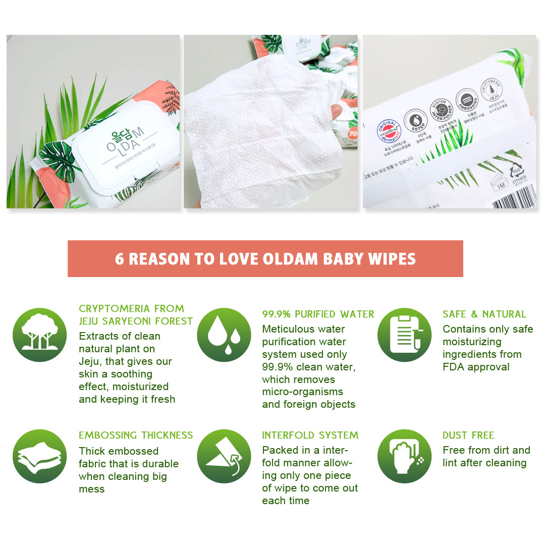 Oldam Baby Wet Wipes Big & Mini