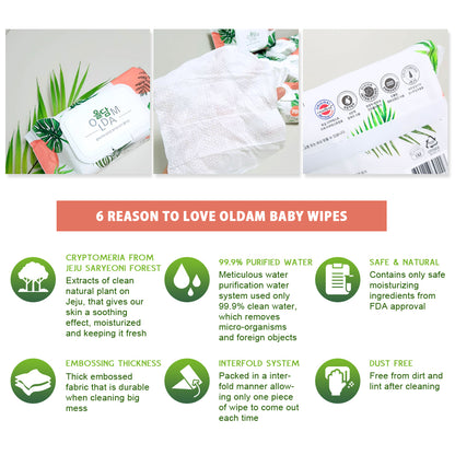 Oldam Baby Wet Wipes Big & Mini