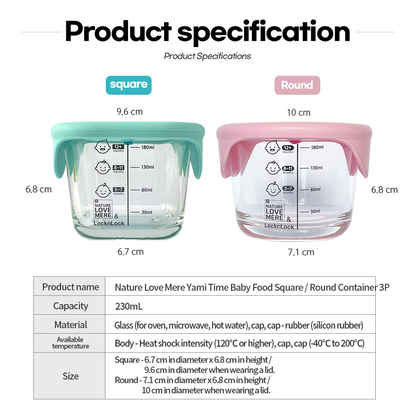 Food Storage Glass Container - Nature Love Mere x Lock n Lock